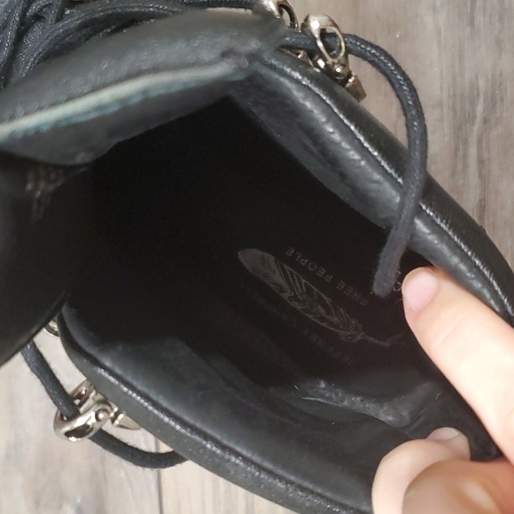 Jeffrey Campbell Free People Y2K Viajar Wedge Hiker Boots 7M - Picture 12 of 15